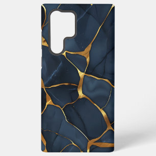 Japanisch Kintsugi Dark Blue Samsung Galaxy Hülle