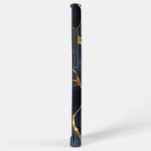 Japanisch Kintsugi Dark Blue Samsung Galaxy Hülle (Rechte Seite)