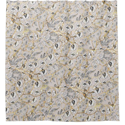 Japanisch Kintsugi. Duschvorhang (Vorderseite)