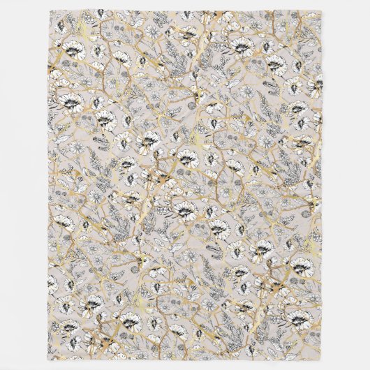 Japanisch Kintsugi. Fleecedecke (Vorderseite)