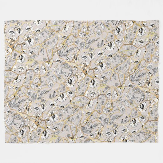 Japanisch Kintsugi. Fleecedecke (Vorderseite (Horizontal))