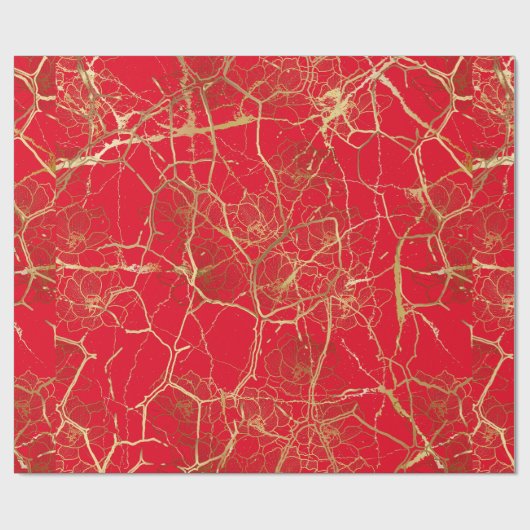 Japanisch Kintsugi. Geschenkpapier (Flach)