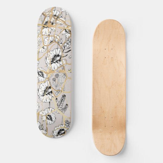 Japanisch Kintsugi. Skateboard (Vorderseite)
