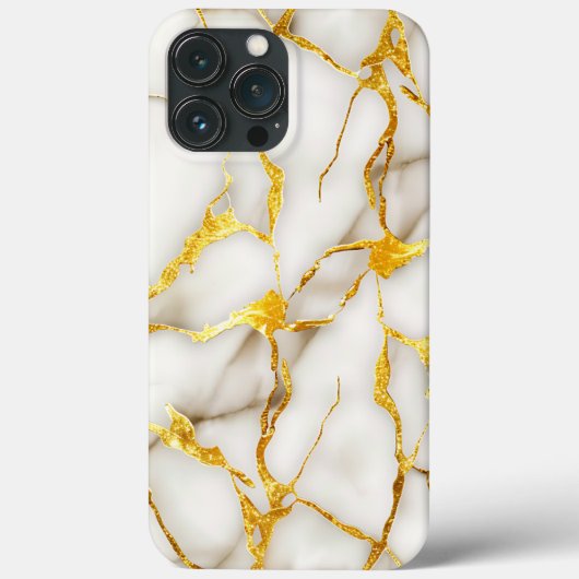 Japanisch Kintsugi White Gold Case-Mate iPhone Hülle (Rückseite)