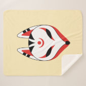 Japanisch Kitsune Fox Mask Yellow Sherpadecke (Vorderseite (Horizontal))