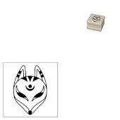Japanisch Kitsune Fox Maske 2 Gummistempel (Stempel)