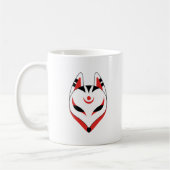 Japanisch Kitsune Fox Maske Kaffeetasse (Links)