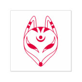 Japanisch Kitsune Fox Maske Permastempel (Design)
