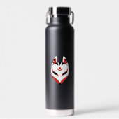 Japanisch Kitsune Fox Maske Trinkflasche (Vorne)
