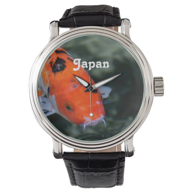 Japanisch Koi Armbanduhr (Vorderseite)