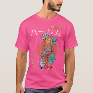 Japanisch Koi Carp Fisch Ästhetische Kunst Nishiki T-Shirt