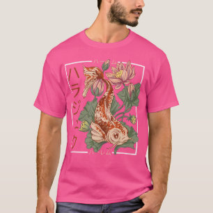 Japanisch Koi Carp Fisch Ästhetische Kunst Nishiki T-Shirt