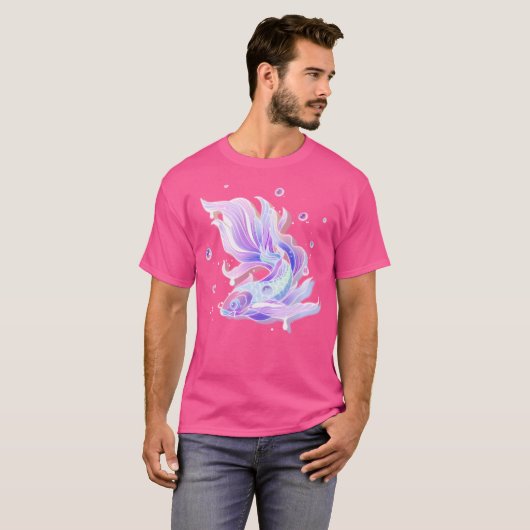 Japanisch Koi Fish Ästhetik Japan Lover T-Shirt (Vorne ganz)