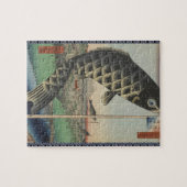 Japanisch Koi Fish Festival Flag Antike Puzzle (Horizontal)