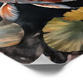 Japanisch Koi Fish Pond Art Print Poster (Ecke)