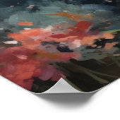 Japanisch Koi Fish Pond Art Print Poster (Ecke)