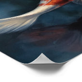 Japanisch Koi Fish Pond Art Print Poster (Ecke)