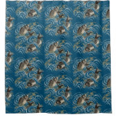 Japanisch Koi Fish Print Duschvorhang (Vorderseite)