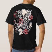 Japanisch Koi Fish Tshirt (Rückseite)