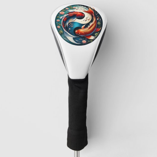 Japanisch Koi Fish Yin Yang Golf Headcover (Vorderseite)