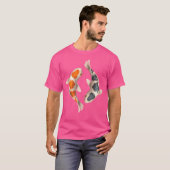 Japanisch Koi Fish Yin Yang T-Shirt (Vorne ganz)