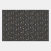 Japanisch Koi in Schwarz und Gold Geschenkpapier Set (Vorderseite 2)