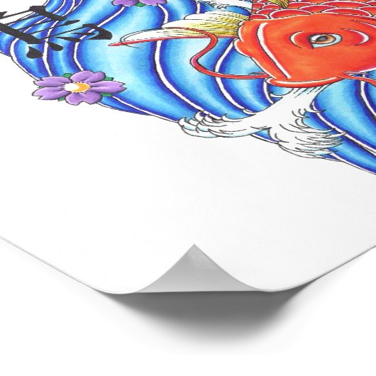 Japanisch Koi Poster (Ecke)