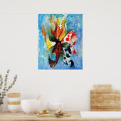 Japanisch Koi Print Poster (Küche)