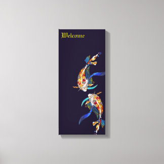 Japanisch Koi Wedding Lovers Canvas Print Leinwanddruck