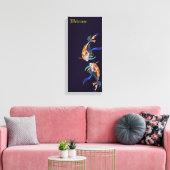 Japanisch Koi Wedding Lovers Canvas Print Leinwanddruck (Insitu (Wohnzimmer))