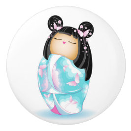 Japanisch Kokeshi Doll Keramikknauf