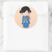 Japanisch Kokeshi Doll Sticker (Tasche)
