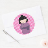 Japanisch Kokeshi Doll Sticker (Umschlag)