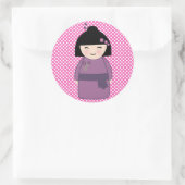 Japanisch Kokeshi Doll Sticker (Tasche)