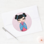 Japanisch Kokeshi Doll Sticker (Umschlag)