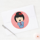 Japanisch Kokeshi Doll Sticker (Umschlag)