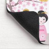 Japanisch Kokeshi Dolls Mousepad (Ecke)
