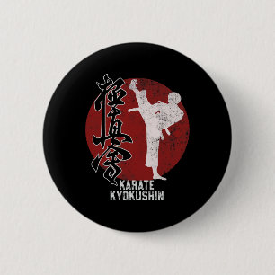 Japanisch Kyokushin Karate Martial Art Geschenk Button