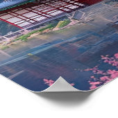 Japanisch Lakeside Haven Poster (Ecke)