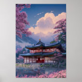 Japanisch Lakeside Haven Poster (Vorne)