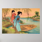 Japanisch Lakeside Poster Print (Vorne)