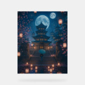 Japanisch Lantern Festival Kunst Acrylschild (Vorderseite)