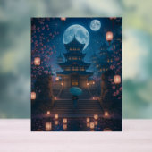 Japanisch Lantern Festival Kunst Acrylschild (Neutral)