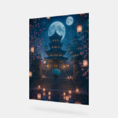 Japanisch Lantern Festival Kunst Acrylschild (Winkel)