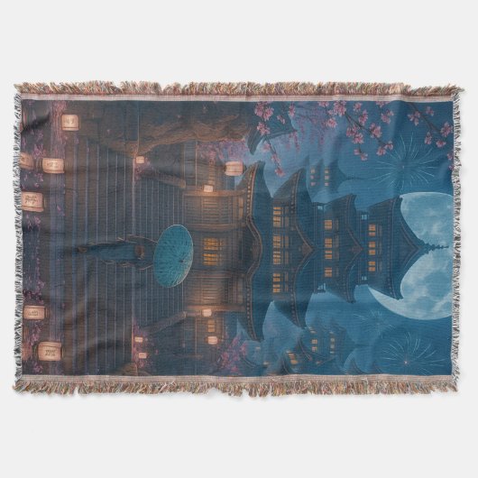 Japanisch Lantern Festival Kunst Decke (Vorderseite)