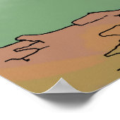 Japanisch-Laternenschleimpilz Poster (Ecke)