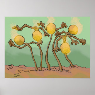 Japanisch-Laternenschleimpilz Poster