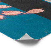 Japanisch Lesbisches Paar erfreut Sakura Poster (Ecke)