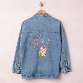 Japanisch Lucky Calico Cat, Maneki Neko Jeansjacke (Hangar)