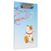 Japanisch Lucky Calico Cat, Maneki Neko Klemmbrett (Rechts)